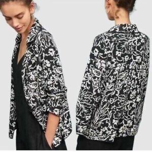 Anthropologie ETT  TWA Reversible Knit Blazer Cardigan M